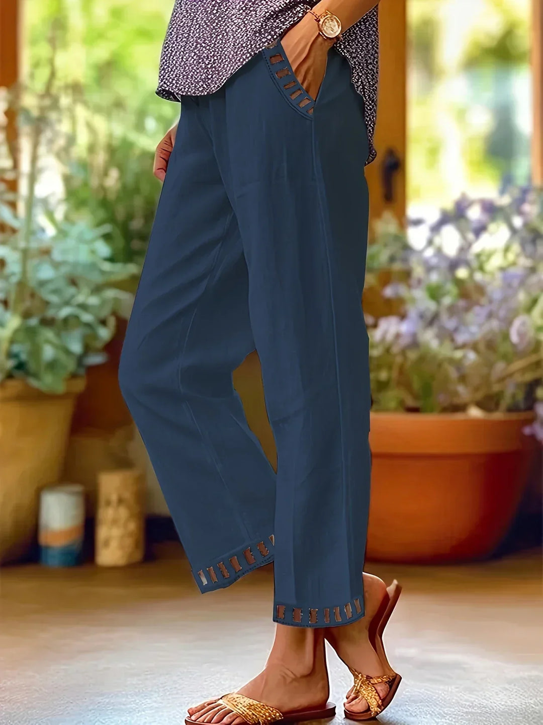 ELLEN - COTTON PANTS