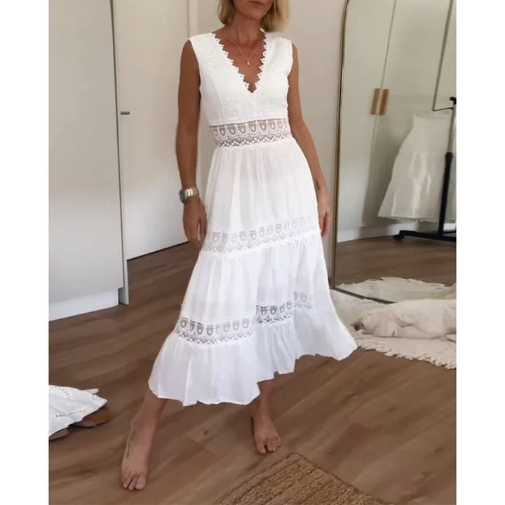 STACEY – LACE MIDI DRESS