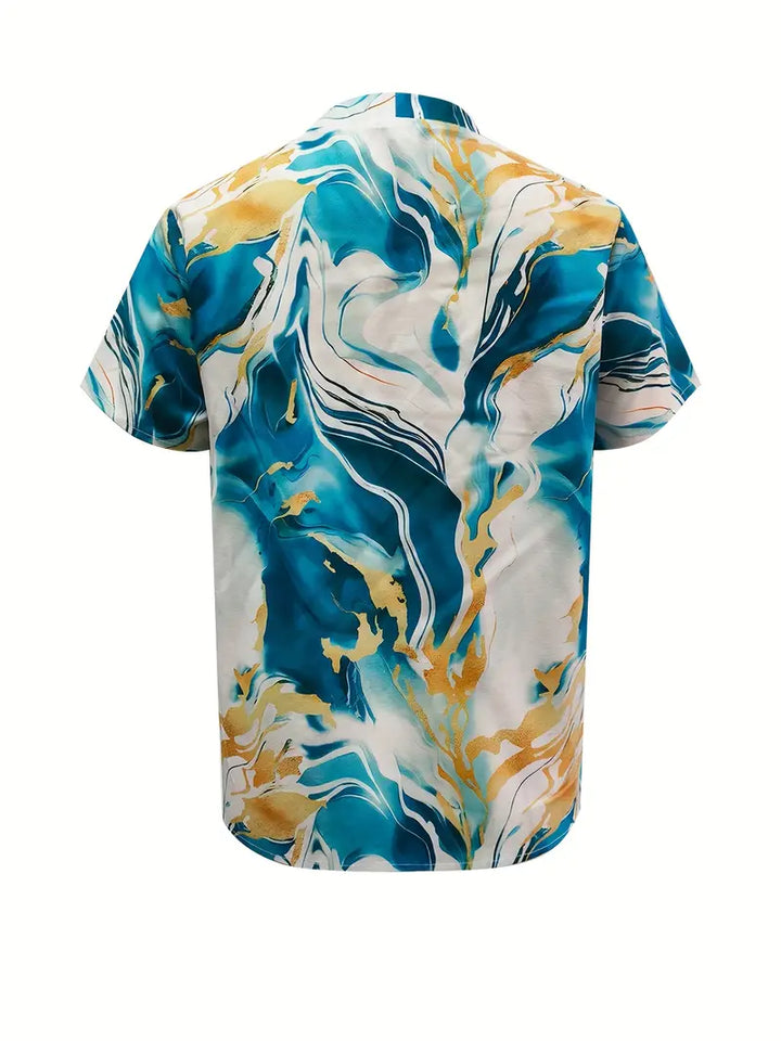 ELISE - MARBLE PRINT SHIRT