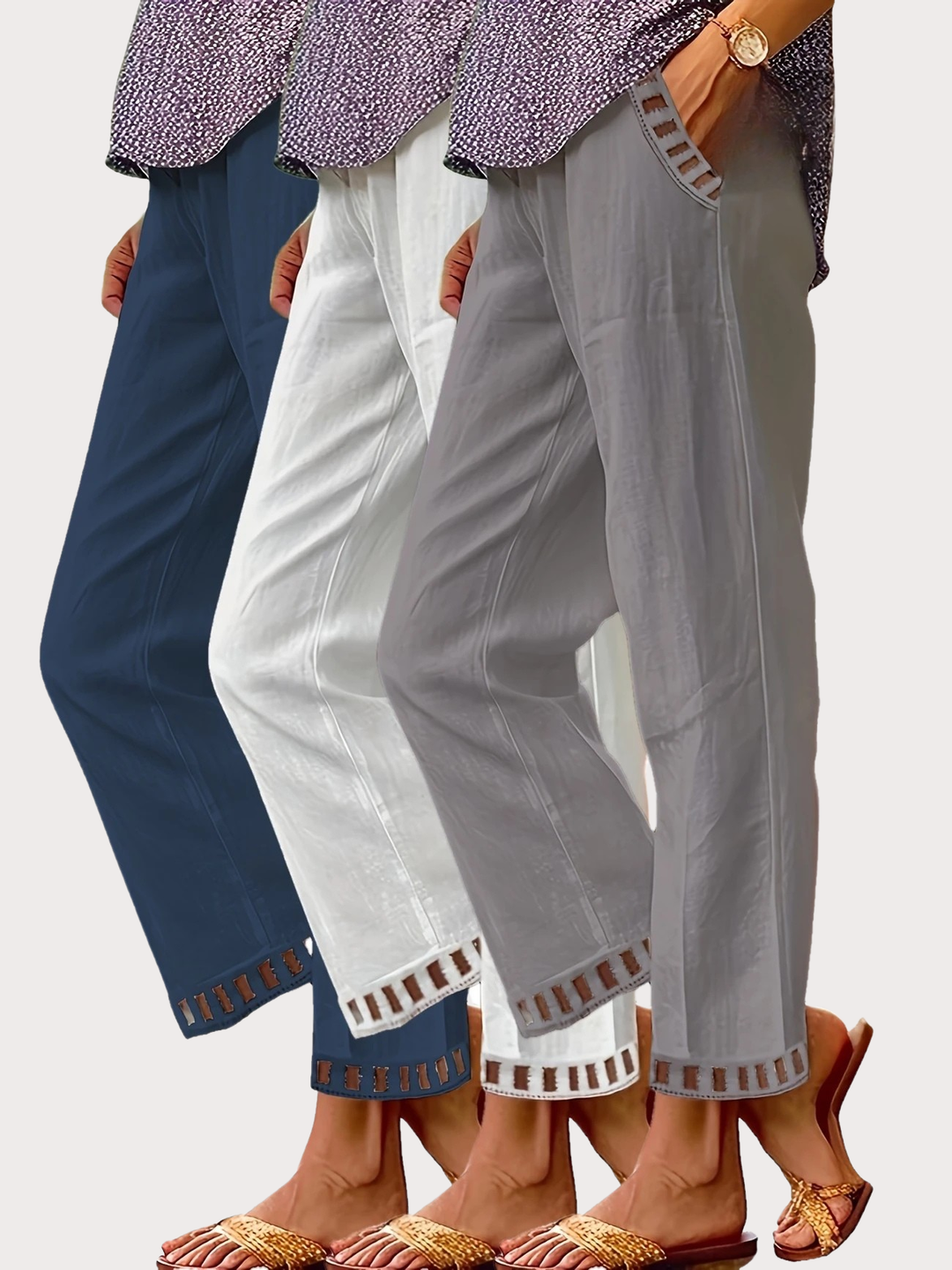 ELLEN - COTTON PANTS
