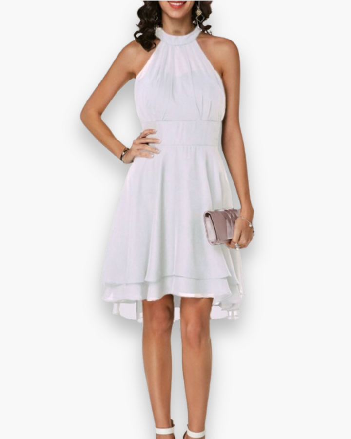 XANDRA – HIGH NECK OCCASION DRESS