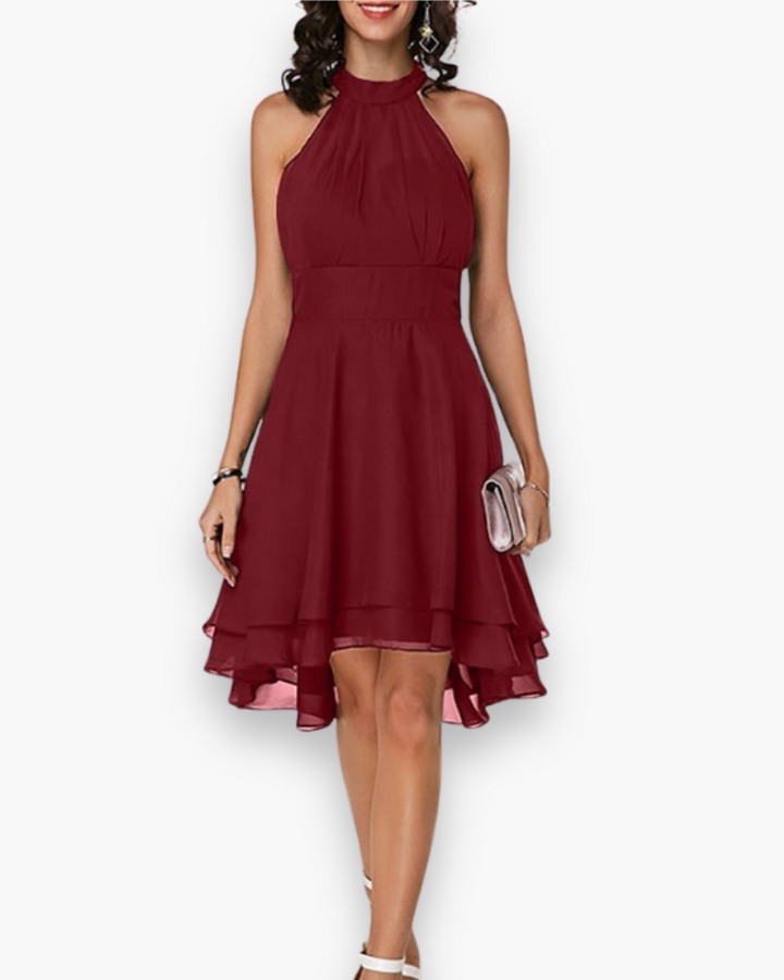 XANDRA – HIGH NECK OCCASION DRESS