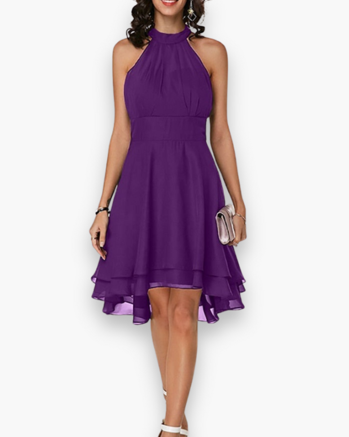 XANDRA – HIGH NECK OCCASION DRESS