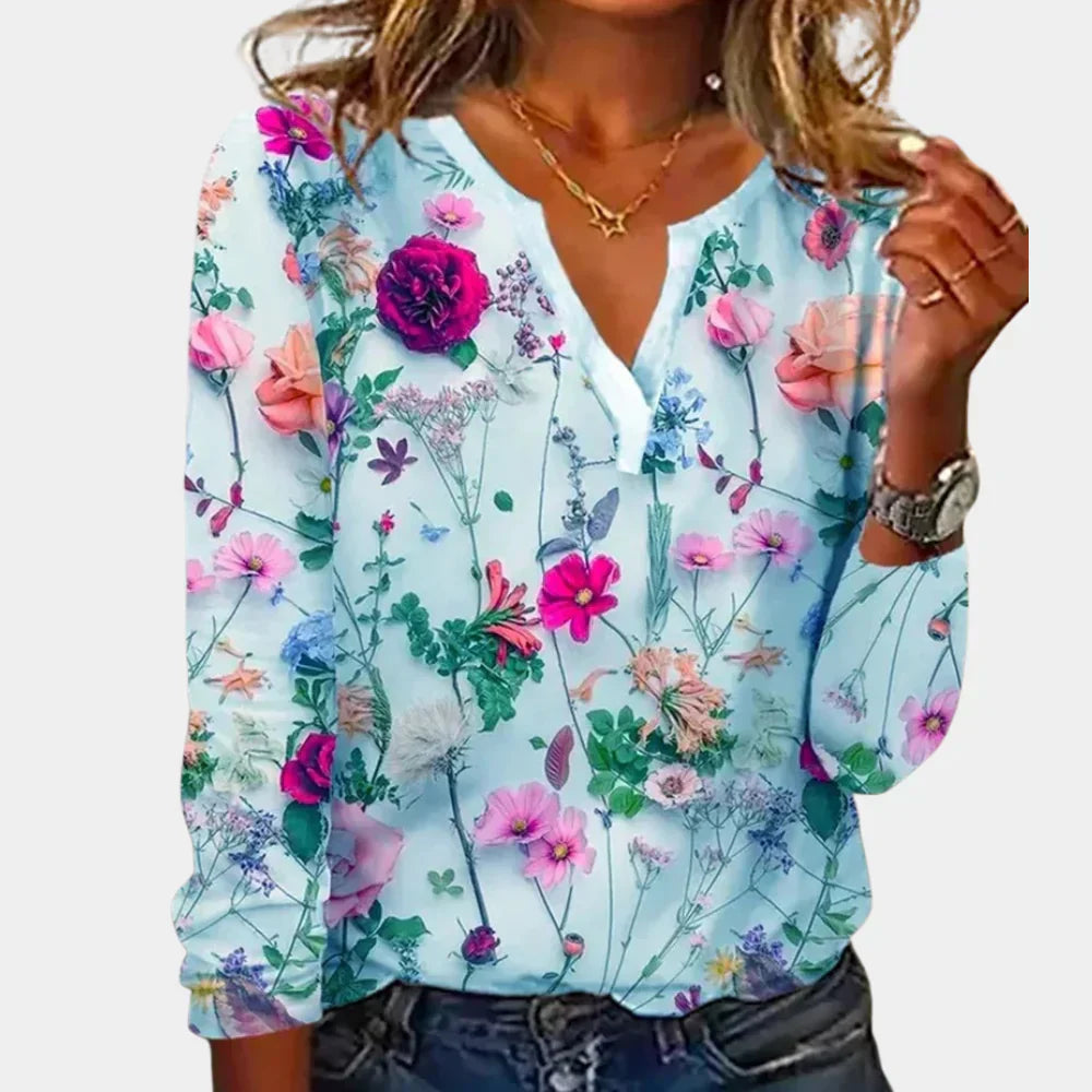 CLAIRE – LIGHT FLORAL BLOUSE