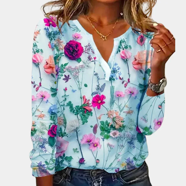 CLAIRE – LIGHT FLORAL BLOUSE