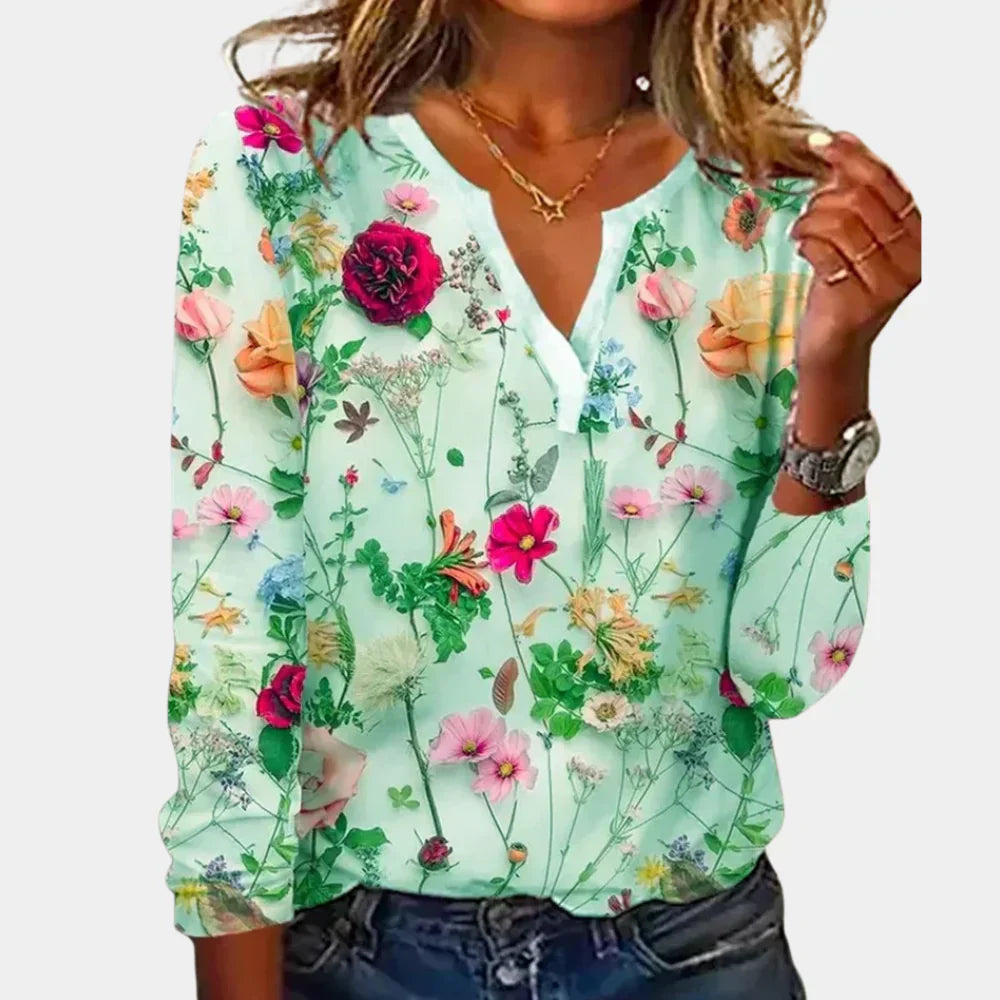 CLAIRE – LIGHT FLORAL BLOUSE