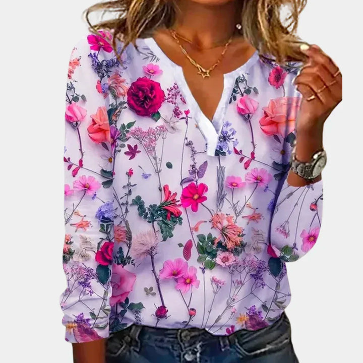 CLAIRE – LIGHT FLORAL BLOUSE