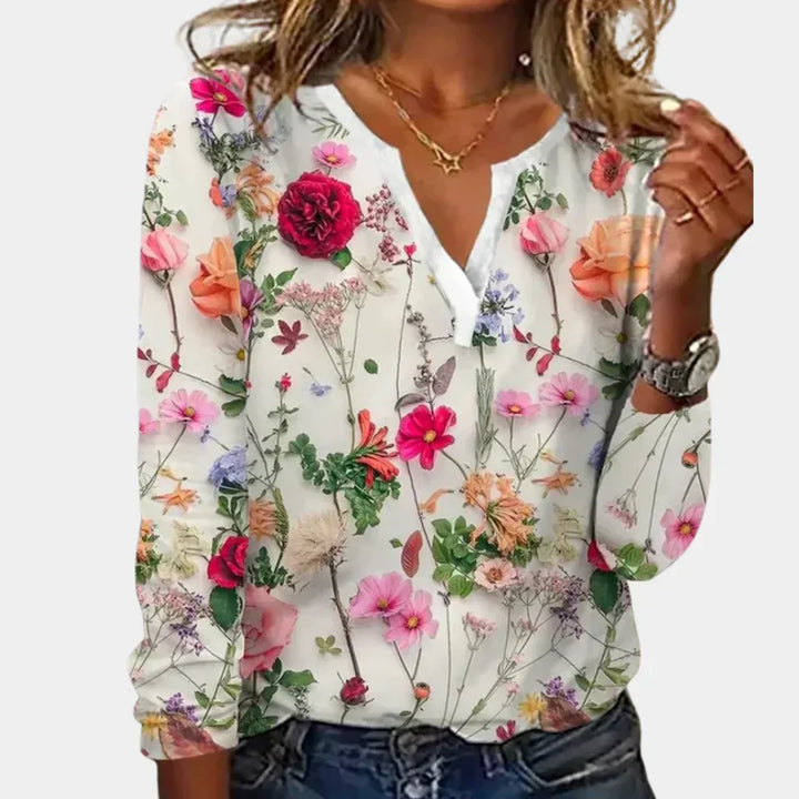 CLAIRE – LIGHT FLORAL BLOUSE