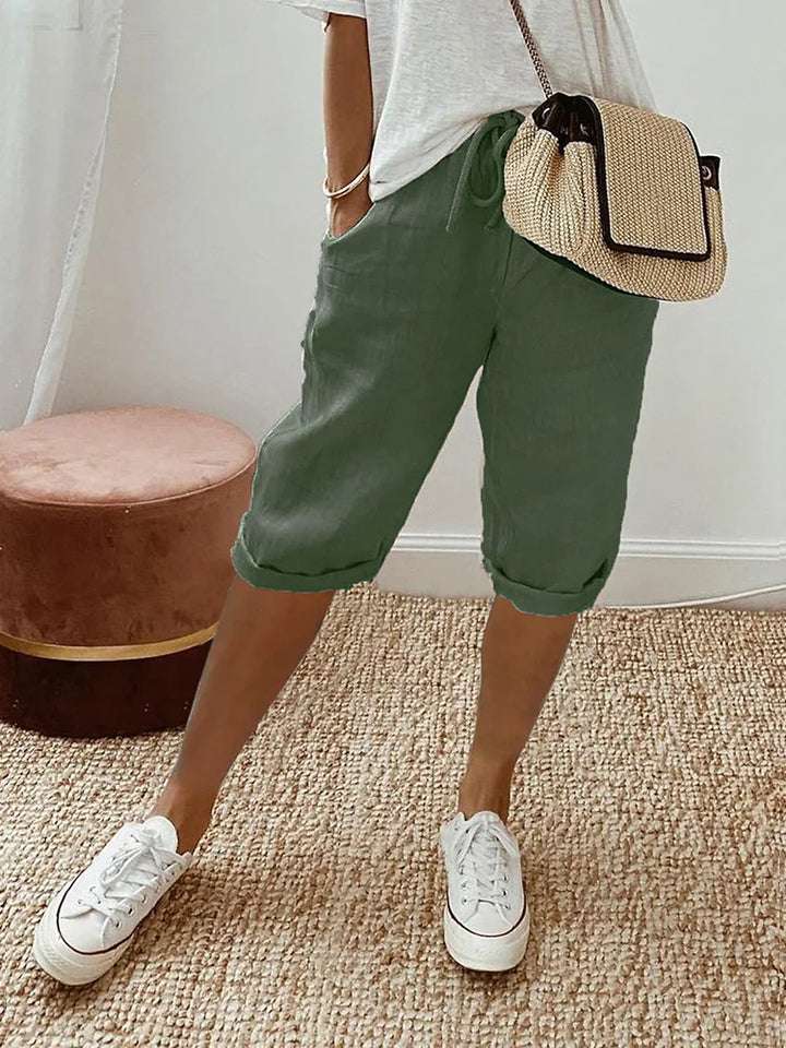 MAE – LIGHT COTTON-LINEN SHORTS