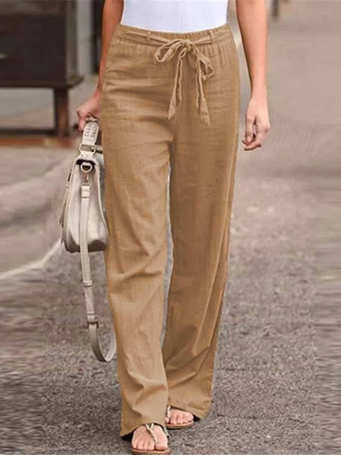 ELLA – LIGHTWEIGHT COTTON-LINEN TROUSERS