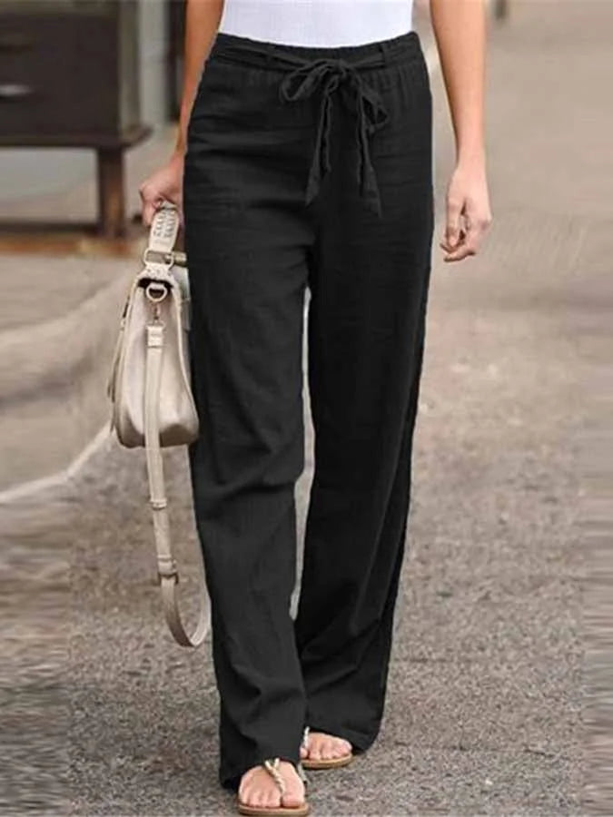 ELLA – LIGHTWEIGHT COTTON-LINEN TROUSERS