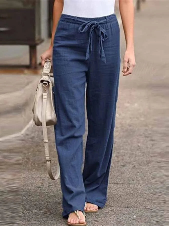 ELLA – LIGHTWEIGHT COTTON-LINEN TROUSERS