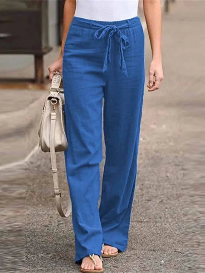 ELLA – LIGHTWEIGHT COTTON-LINEN TROUSERS