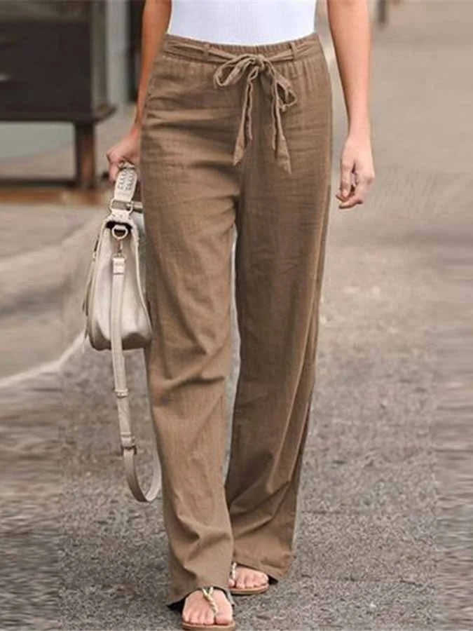 ELLA – LIGHTWEIGHT COTTON-LINEN TROUSERS