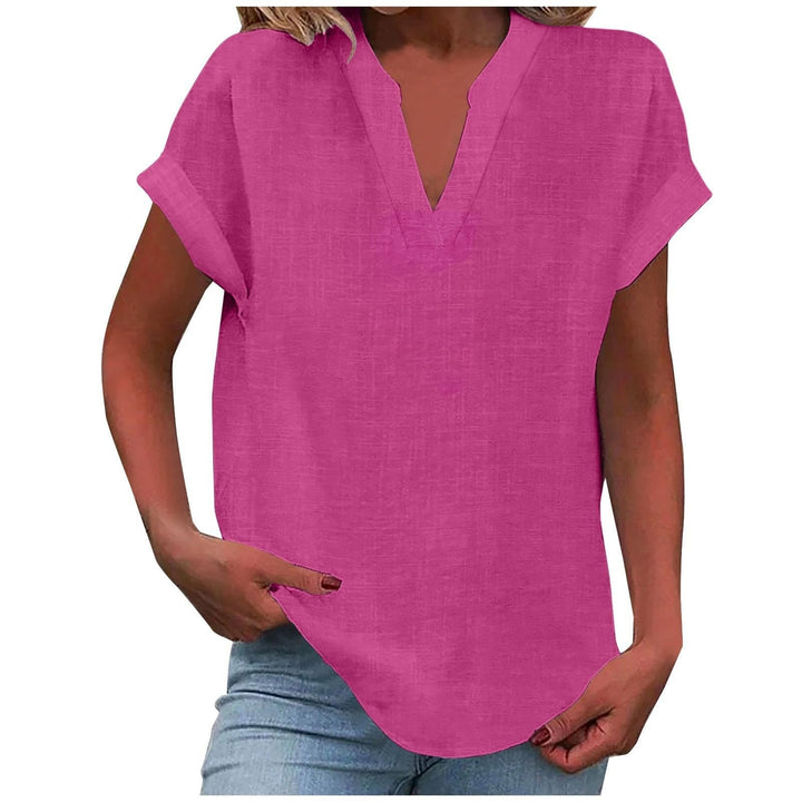 ELARIA – RELAXED V-NECK BLOUSE