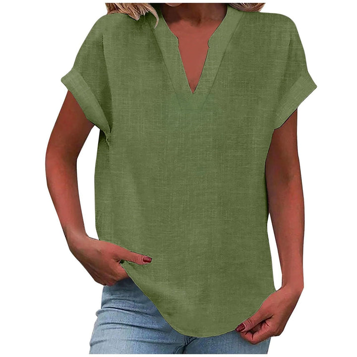ELARIA – RELAXED V-NECK BLOUSE