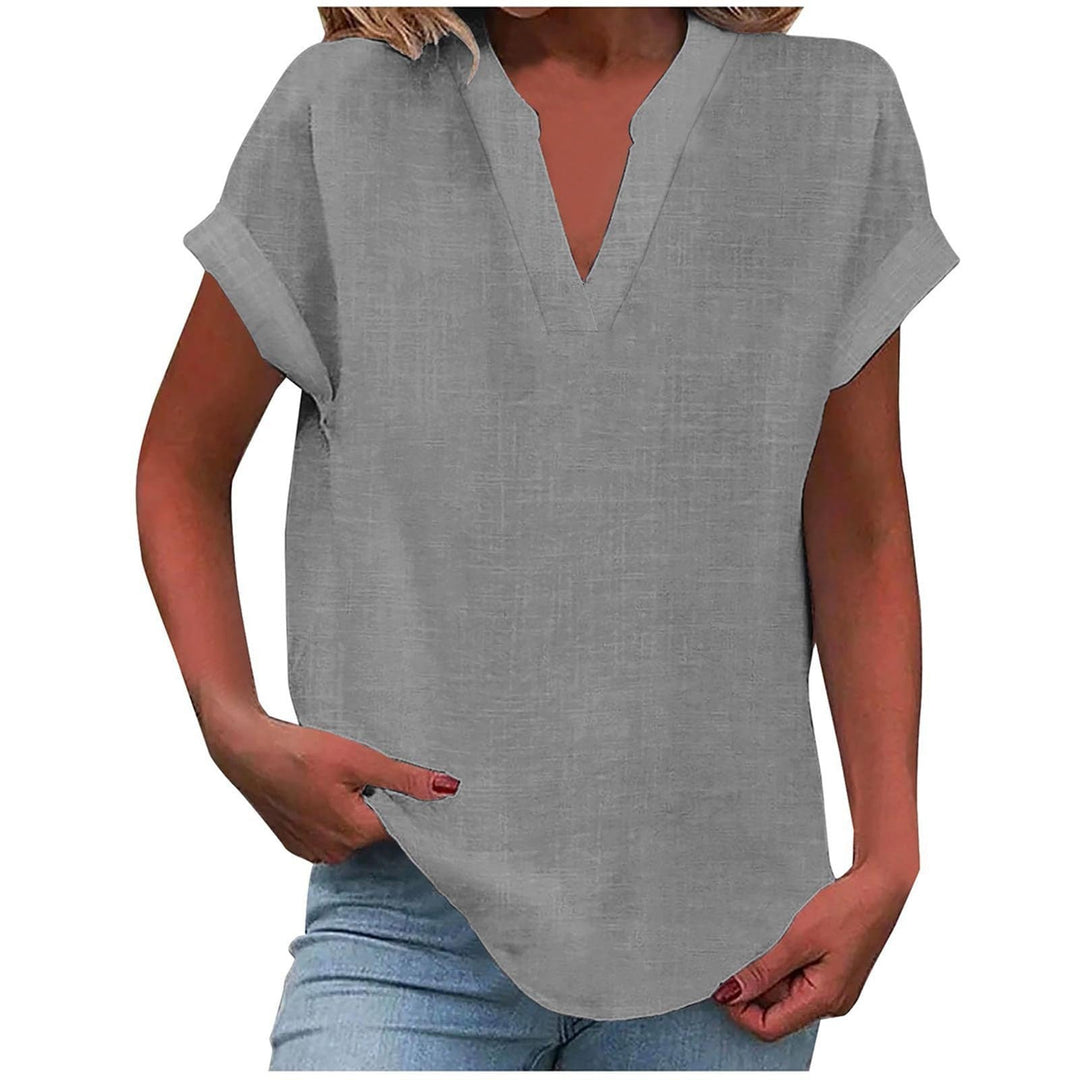 ELARIA – RELAXED V-NECK BLOUSE
