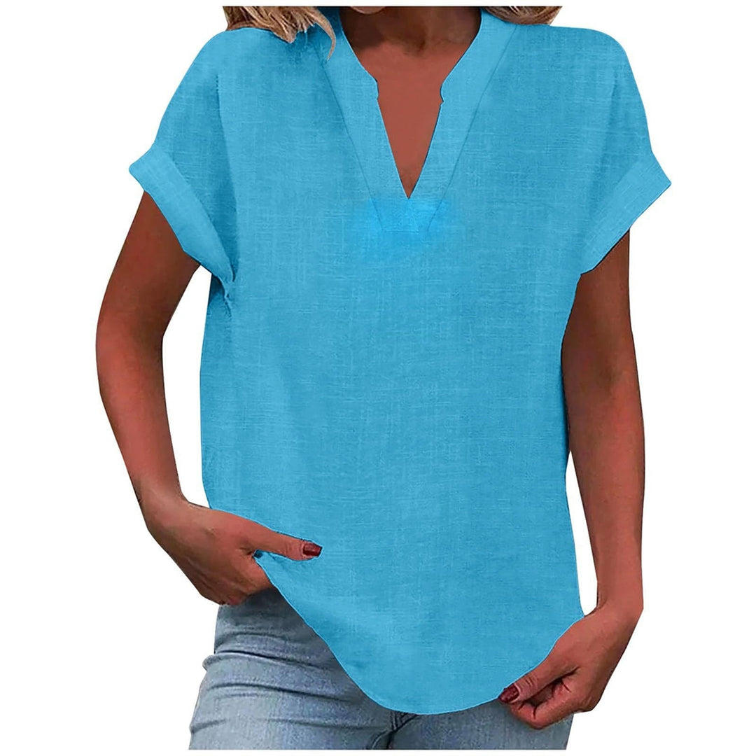 ELARIA – RELAXED V-NECK BLOUSE