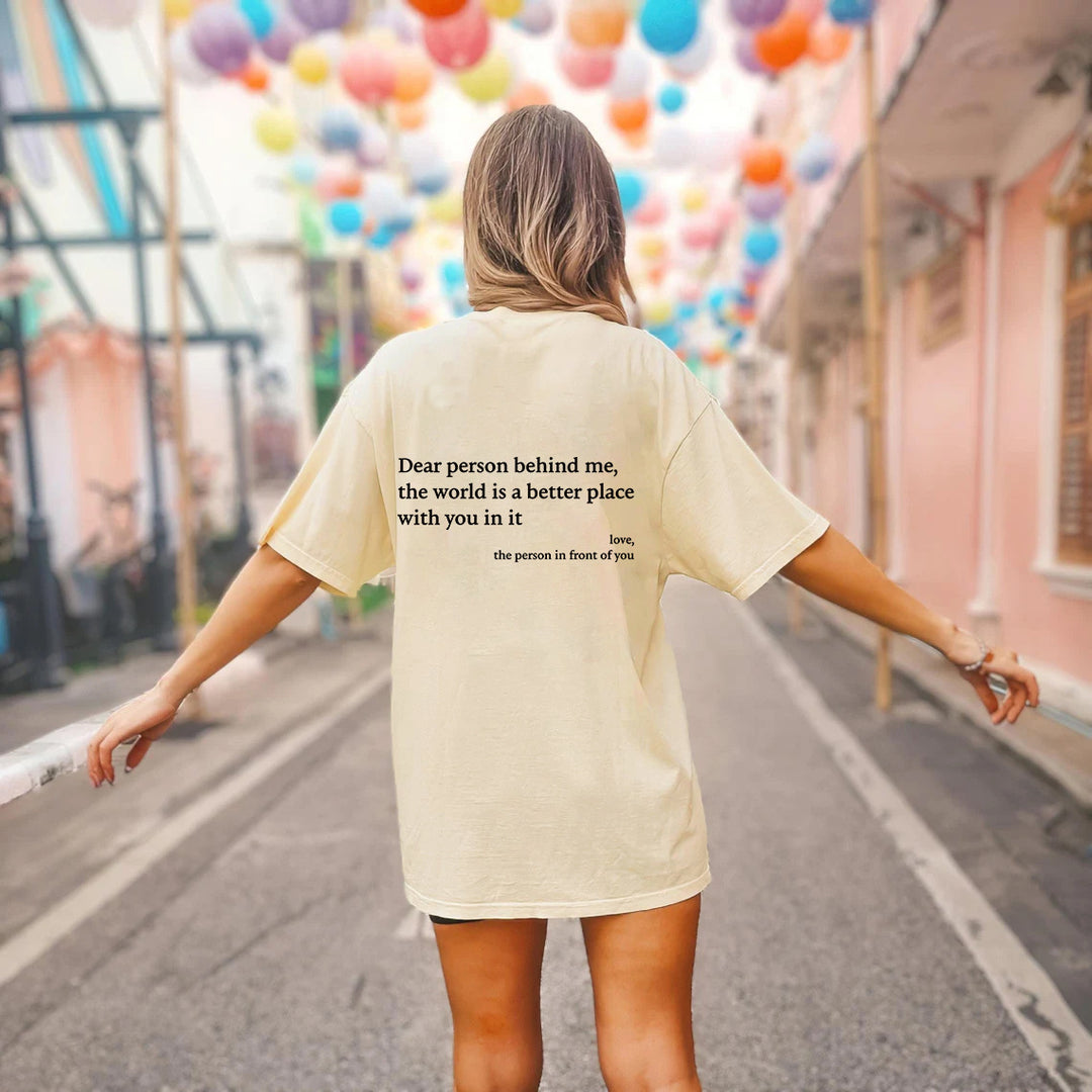 EMILIA – UPLIFTING MESSAGE TEE