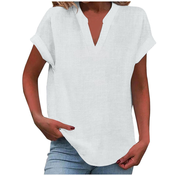 ELARIA – RELAXED V-NECK BLOUSE