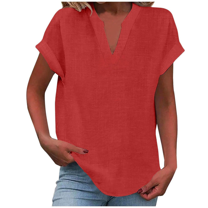 ELARIA – RELAXED V-NECK BLOUSE