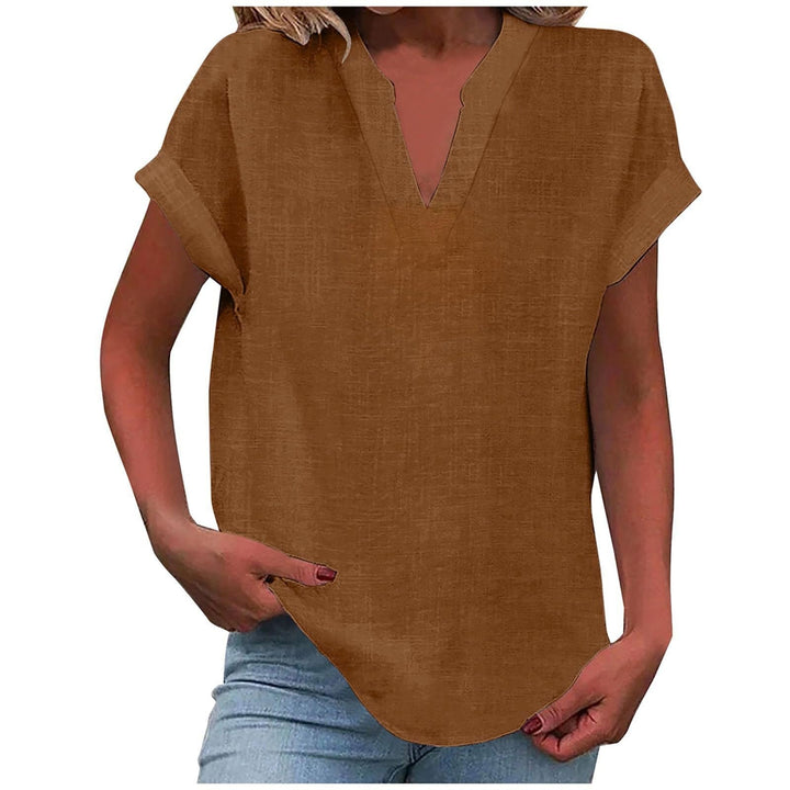 ELARIA – RELAXED V-NECK BLOUSE