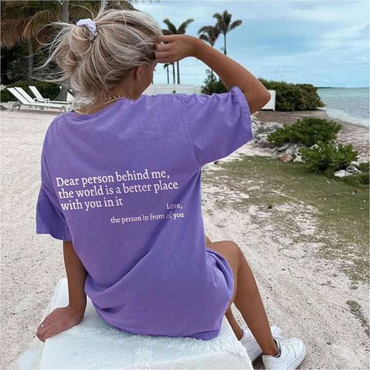 EMILIA – UPLIFTING MESSAGE TEE