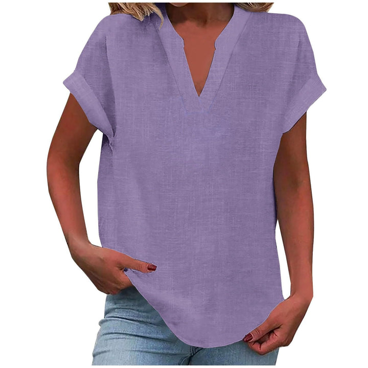 ELARIA – RELAXED V-NECK BLOUSE