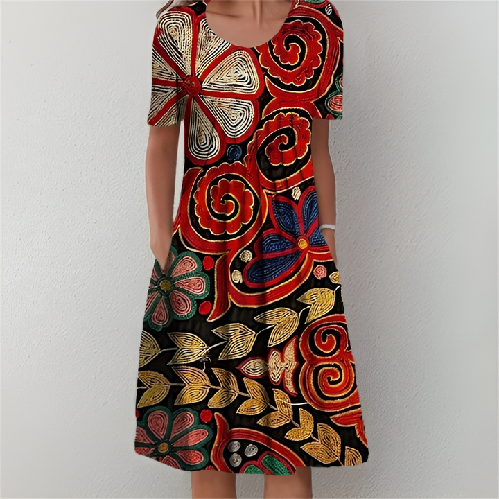 CHLOE – FLORAL MIDI DRESS