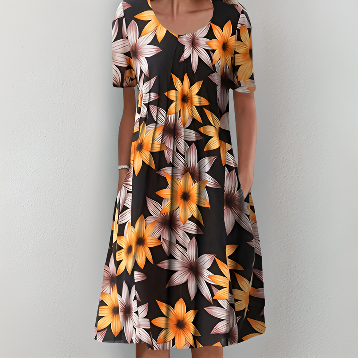 CHLOE – FLORAL MIDI DRESS