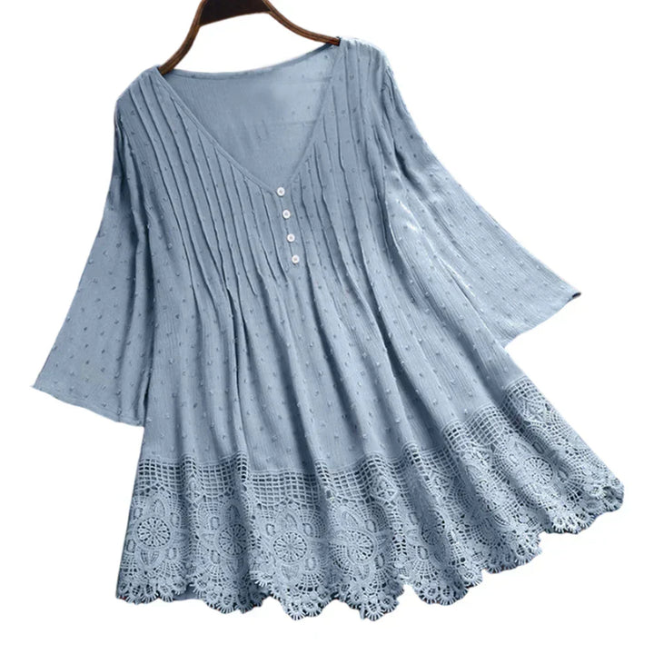 ELIANA – BOHO-INSPIRED DRAPED BLOUSE