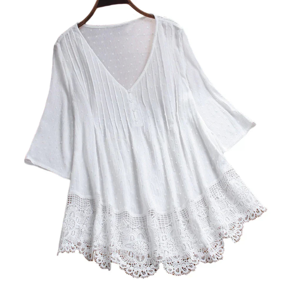 ELIANA – BOHO-INSPIRED DRAPED BLOUSE