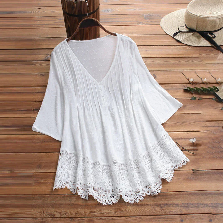 ELIANA – BOHO-INSPIRED DRAPED BLOUSE