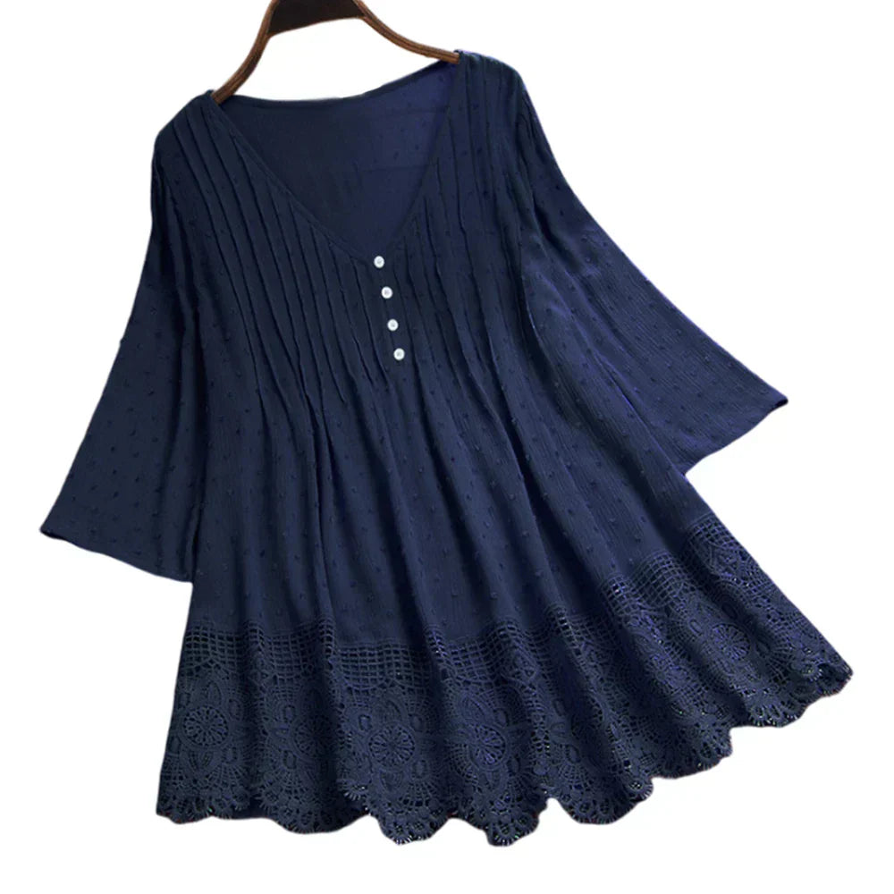 ELIANA – BOHO-INSPIRED DRAPED BLOUSE