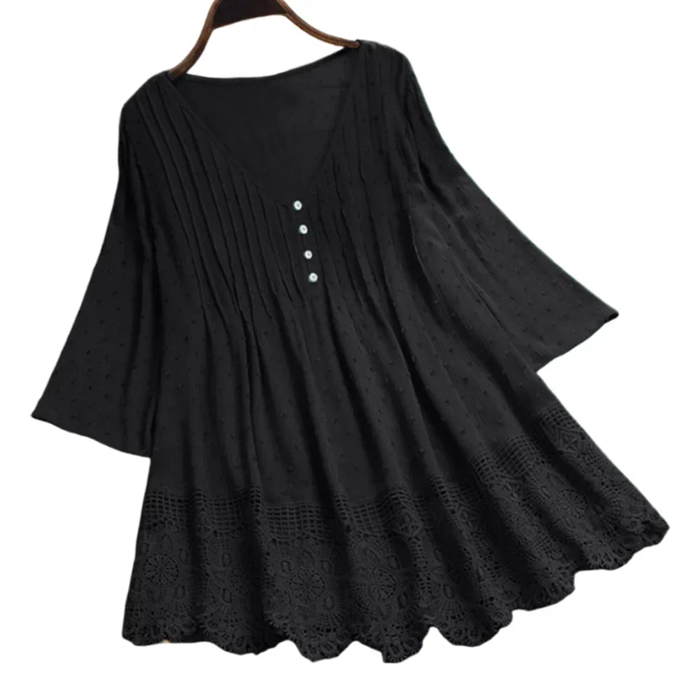 ELIANA – BOHO-INSPIRED DRAPED BLOUSE