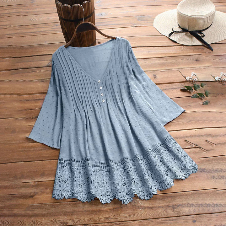 ELIANA – BOHO-INSPIRED DRAPED BLOUSE