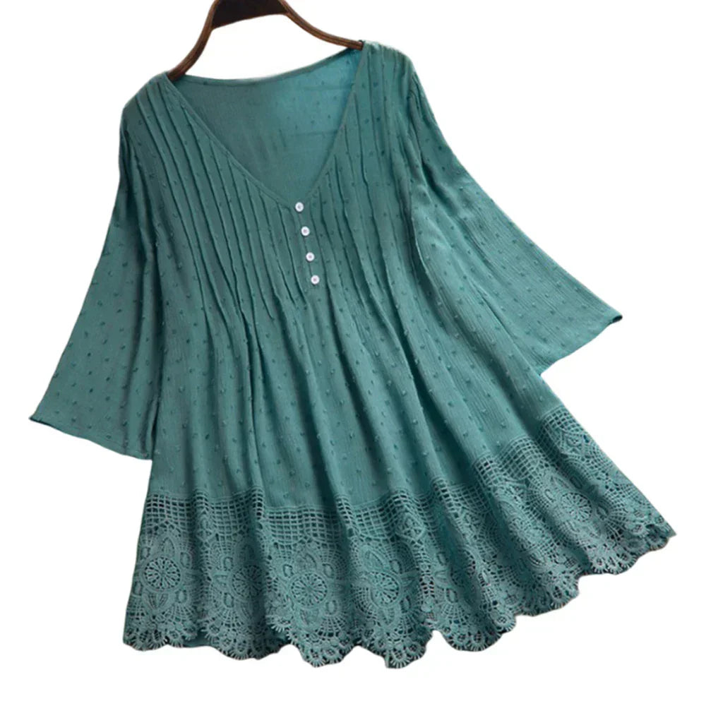 ELIANA – BOHO-INSPIRED DRAPED BLOUSE