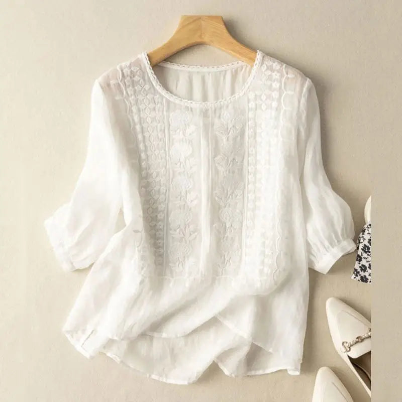 LIRA – EMBROIDERED BOHO BLOUSE
