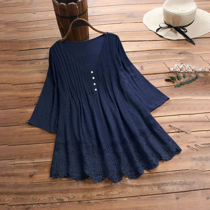 ELIANA – BOHO-INSPIRED DRAPED BLOUSE
