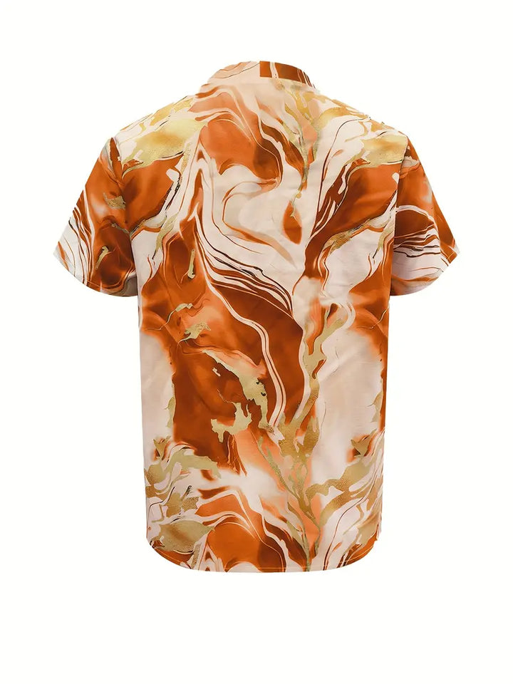 ELISE - MARBLE PRINT SHIRT