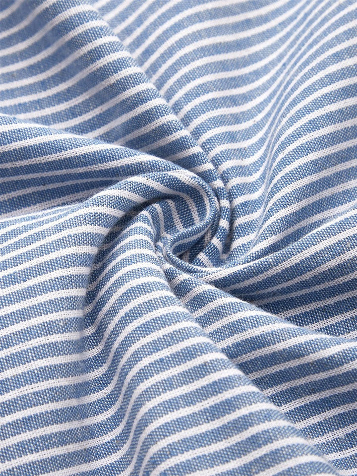 IRENE – STRIPED MIDI DRESS