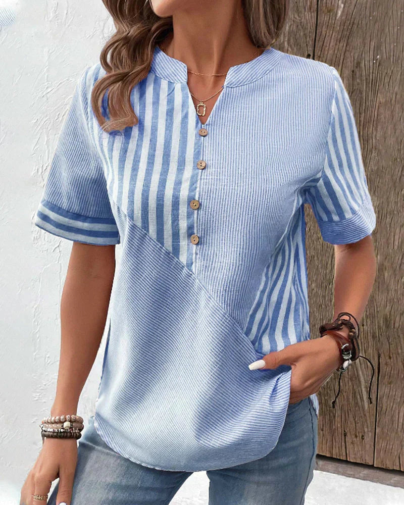 PAULA – REFINED STAPLE BLOUSE