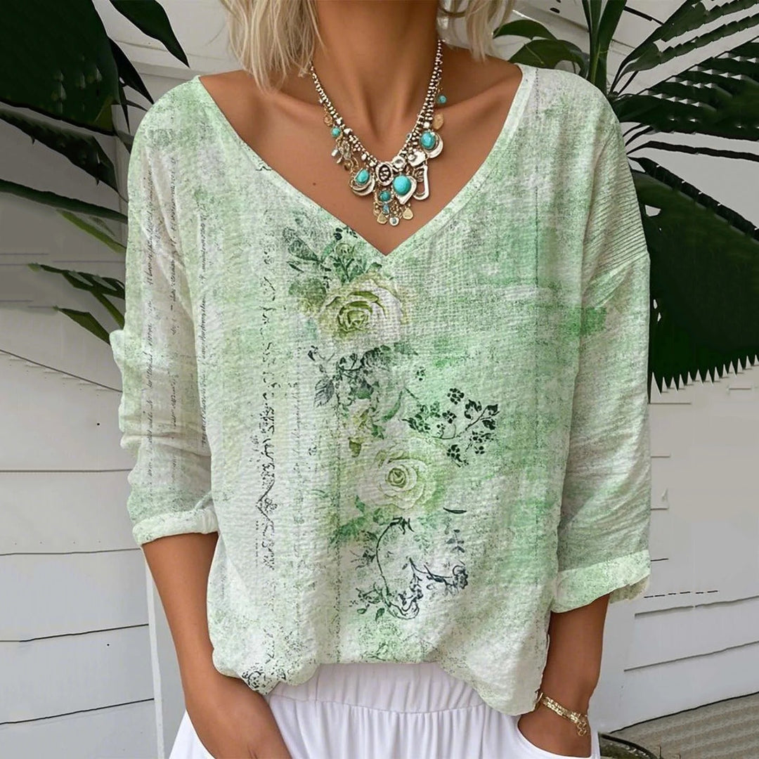 CLARA – BREATHABLE LINEN TOP