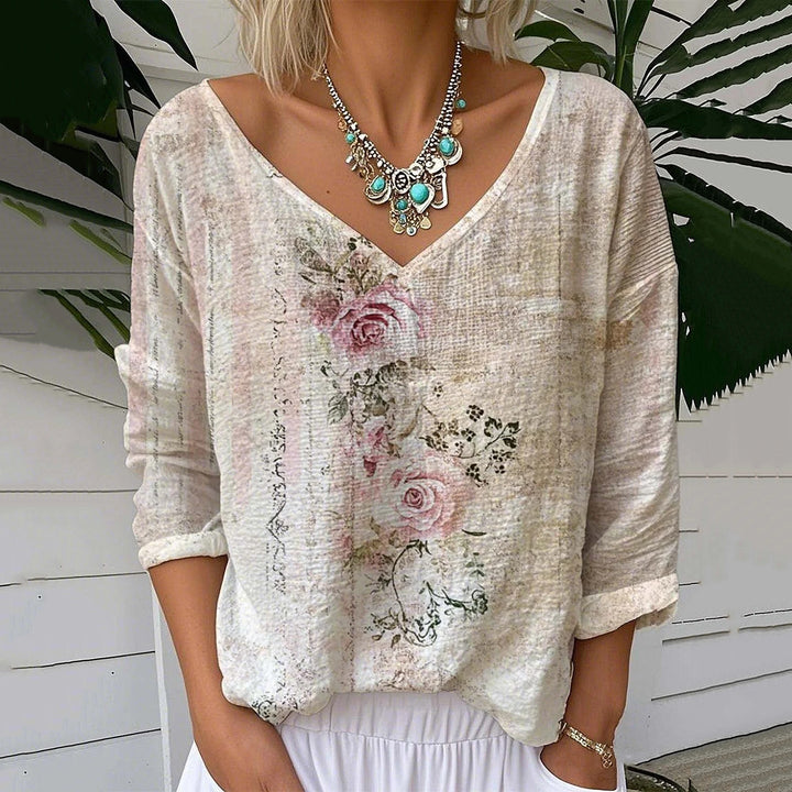 CLARA – BREATHABLE LINEN TOP